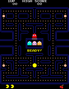 Pac-man game screen shot