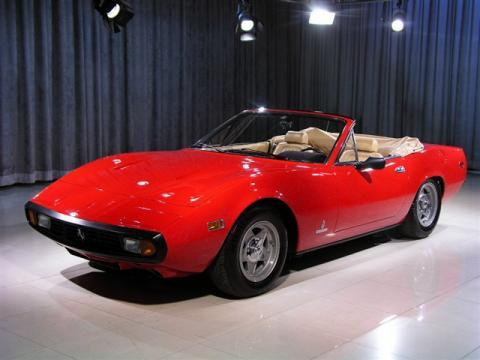 Red Ferrari convertible