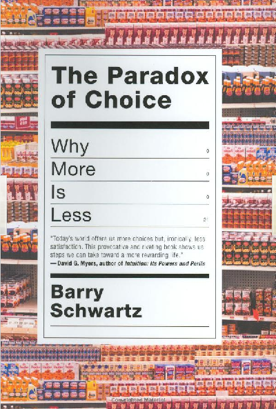 Cover of The Paradox of Choice Book