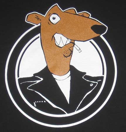 Screeching Weasel logo, the band whose leader was quoted above.