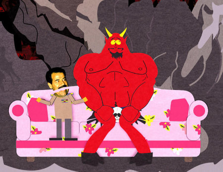 Saddam and Satan in Hell
